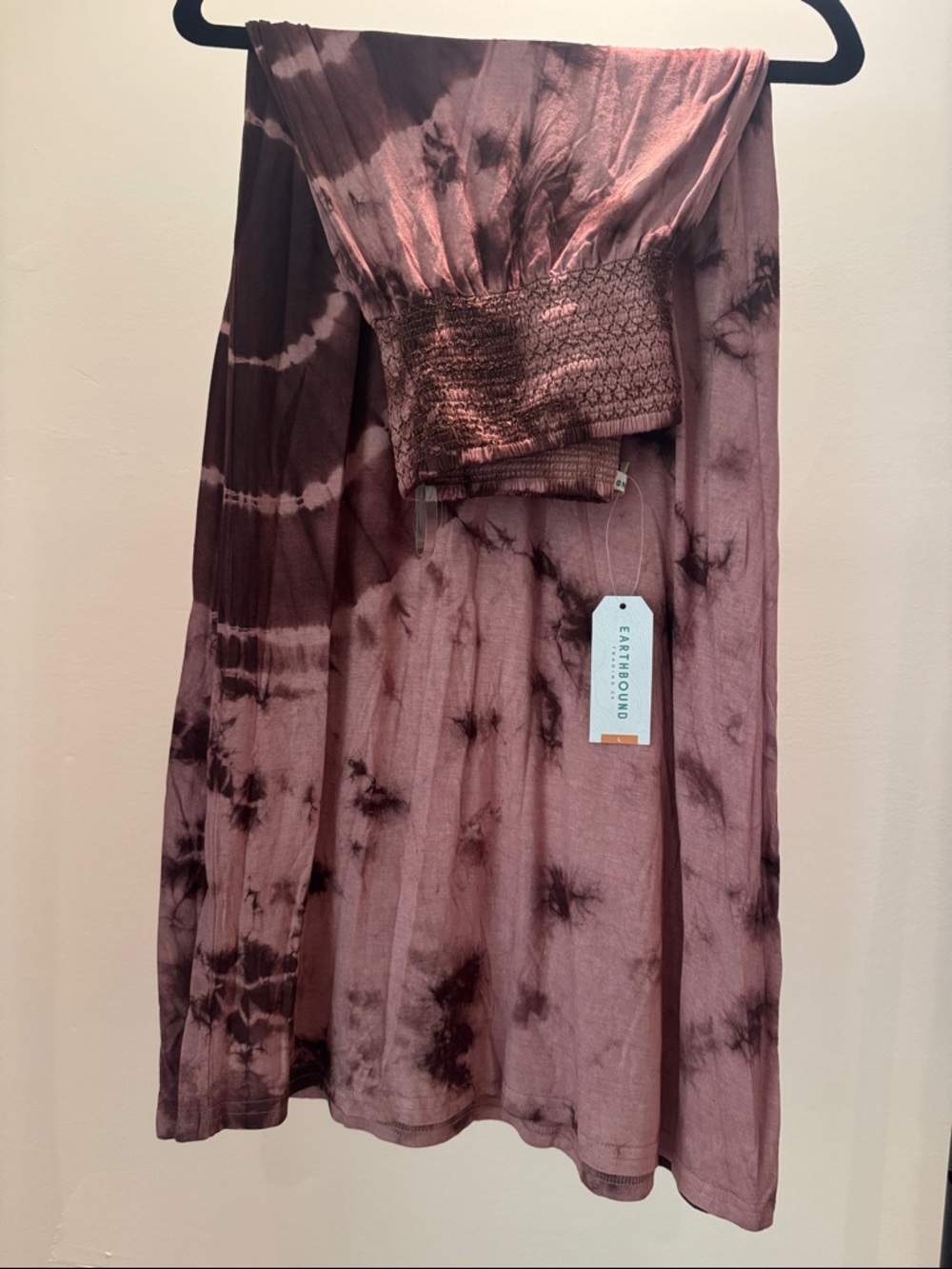 EARTHBOUND Mauve Tie-Dye WIDE LEG PANTS